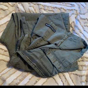 Abercrombie & Fitch olive green high rise pants